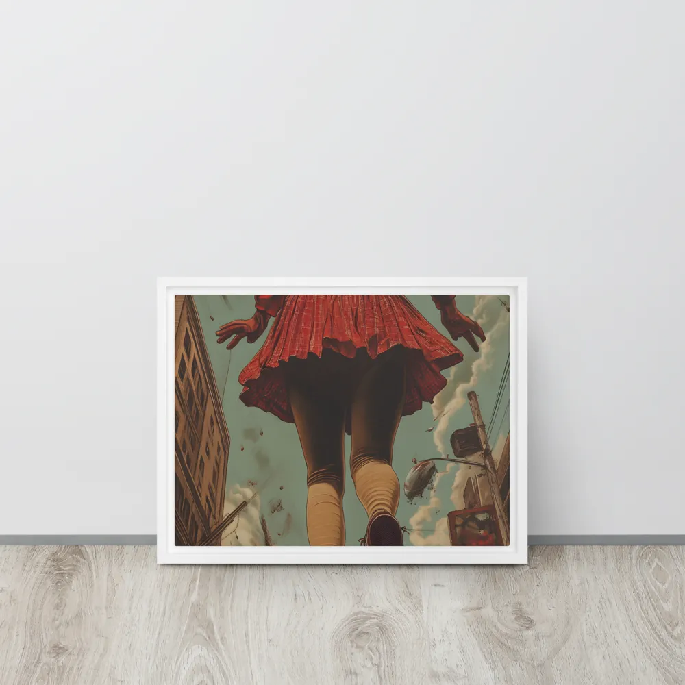 Flight of the Urban Dreamer | Canvas with White Frame | 12″×16″