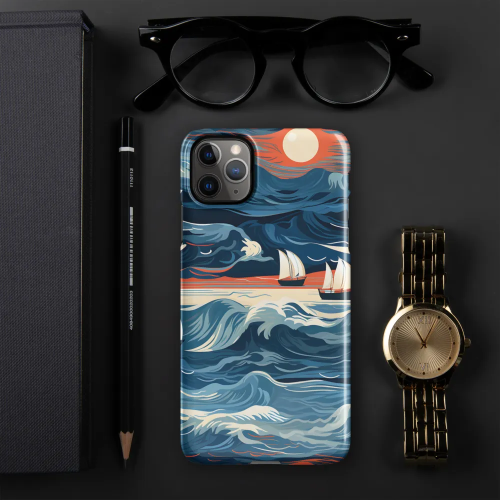 Ocean Whispers: A Voyage at Dusk | Phone Case |  11 Pro Max | Snap Case | Glossy