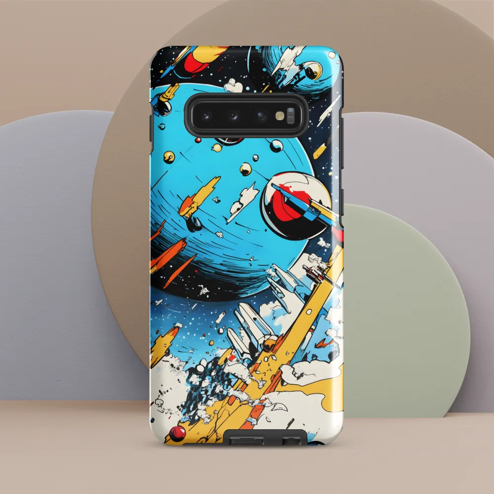 Cosmic Odyssey: A Journey Through Space | Phone Case |  S10 Plus | Tough Case | Glossy