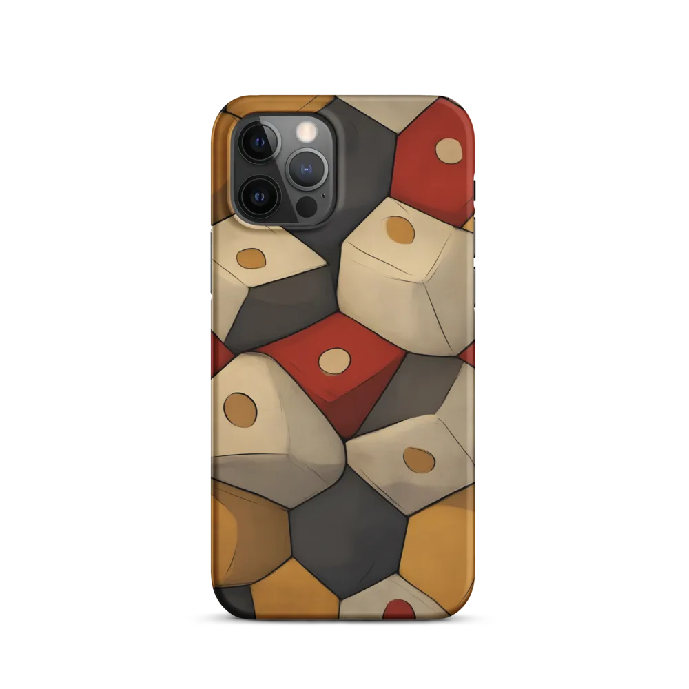 Interlocking Hexagons: An Abstract Dance of Color