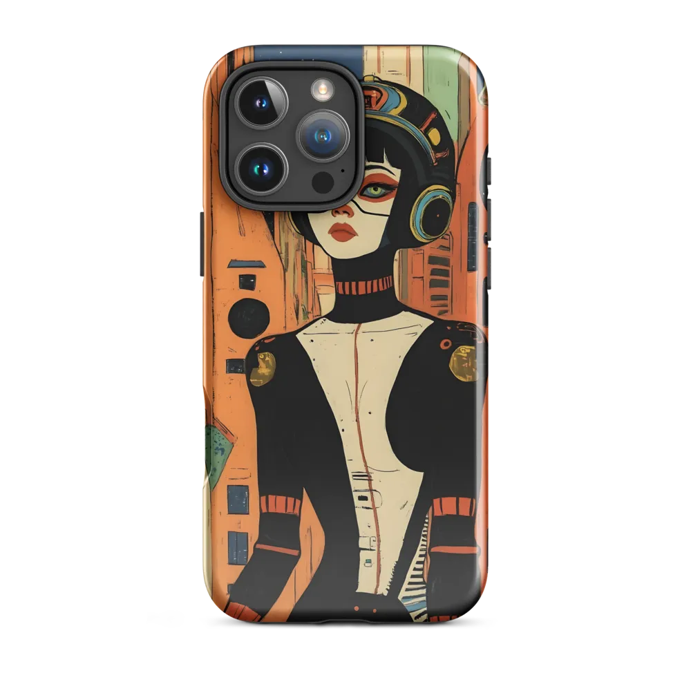 Futuristic Portrait of a Woman | Phone Case |  16 Pro Max | Tough Case | Glossy