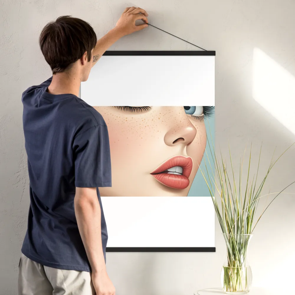 Intriguing Elegance | Poster With Black Wood Hanger | 24″×36″