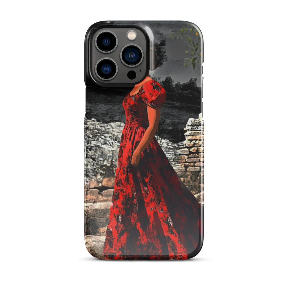Elegance in Red | Phone Case |  13 Pro Max | Snap Case | Glossy