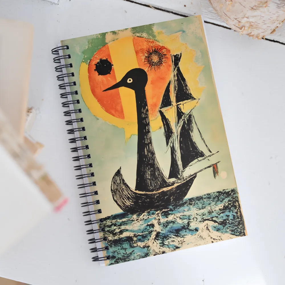 Sailing into the Surreal | Spiral Notebook