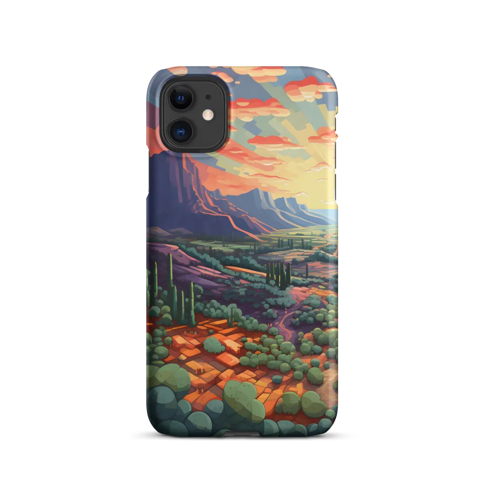 Desert Serenity at Dusk | Phone Case |  11 | Snap Case | Matte