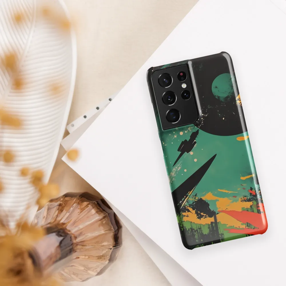 Journey Through the Cosmic Canvas | Phone Case |  S21 Ultra | Snap Case | Glossy