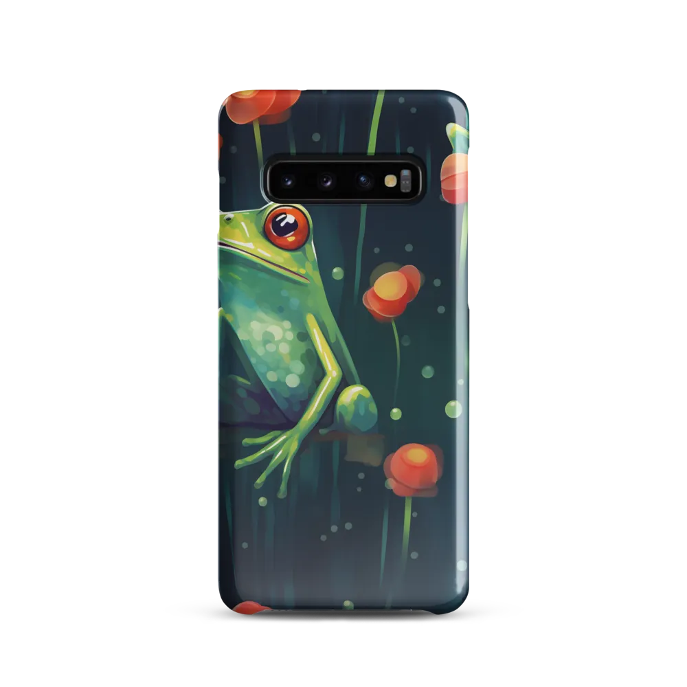 Playful Frogs in a Lush Pond
