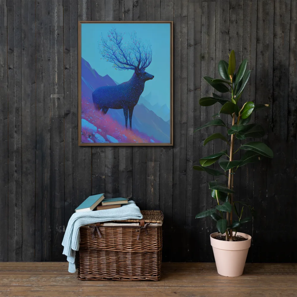 Ethereal Harmony | Canvas with Brown Frame | 24″×32″