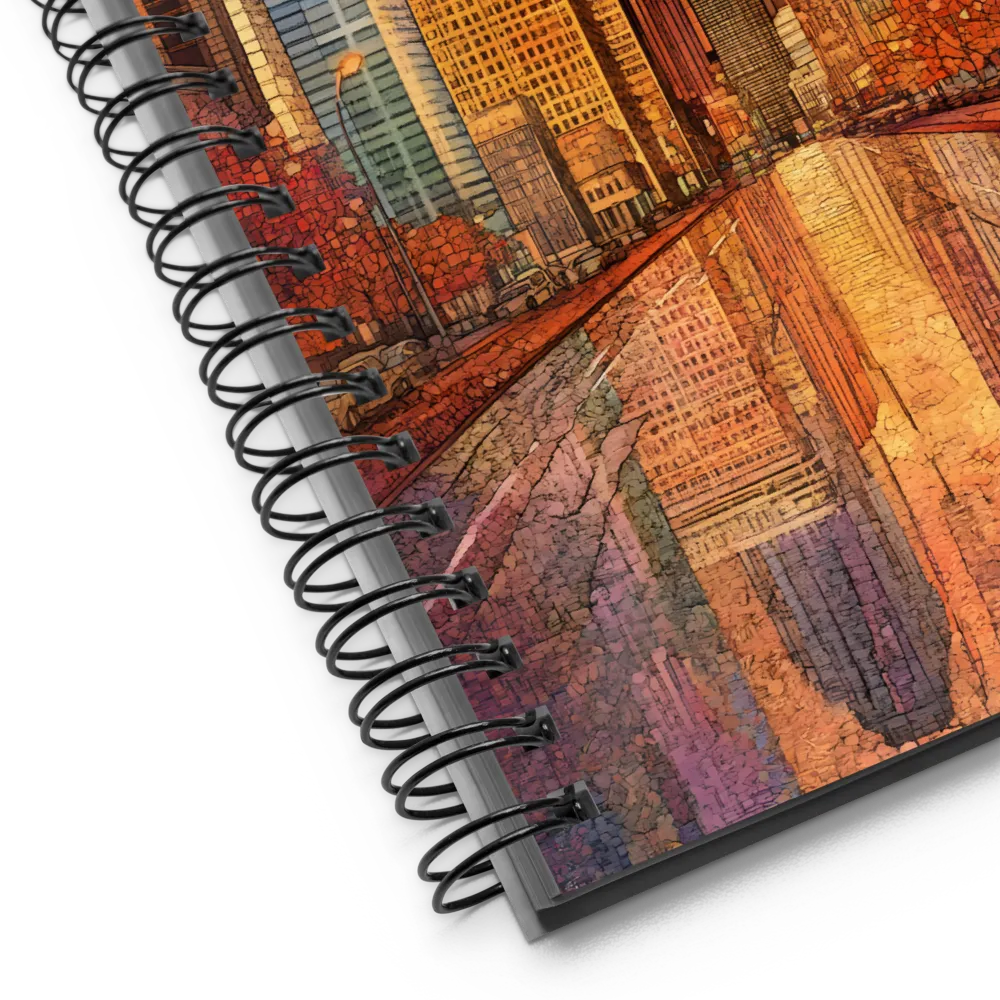 Reflections of a Vibrant City | Spiral Notebook