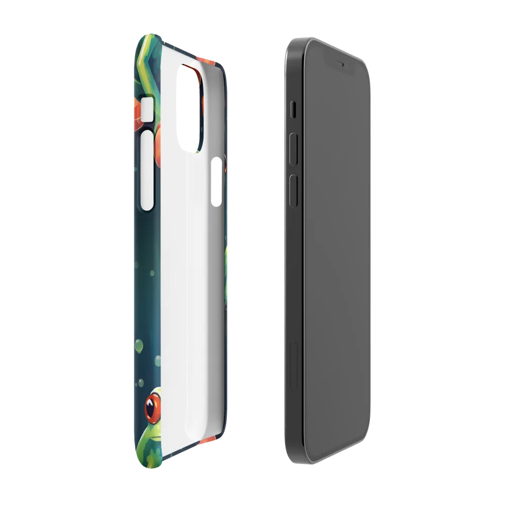 Playful Frogs in a Lush Pond | Phone Case |  12 | Snap Case | Glossy