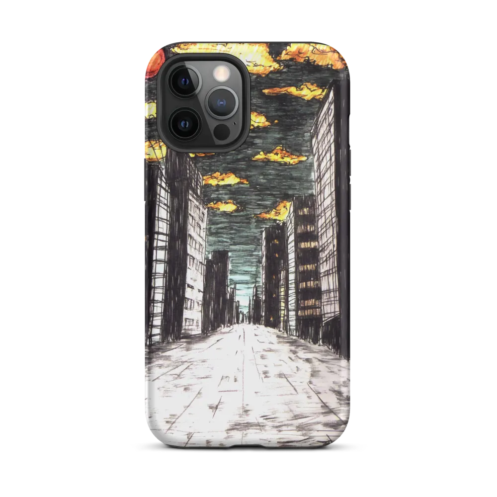 Eclipsed Cityscape | Phone Case |  12 Pro Max | Tough Case | Matte