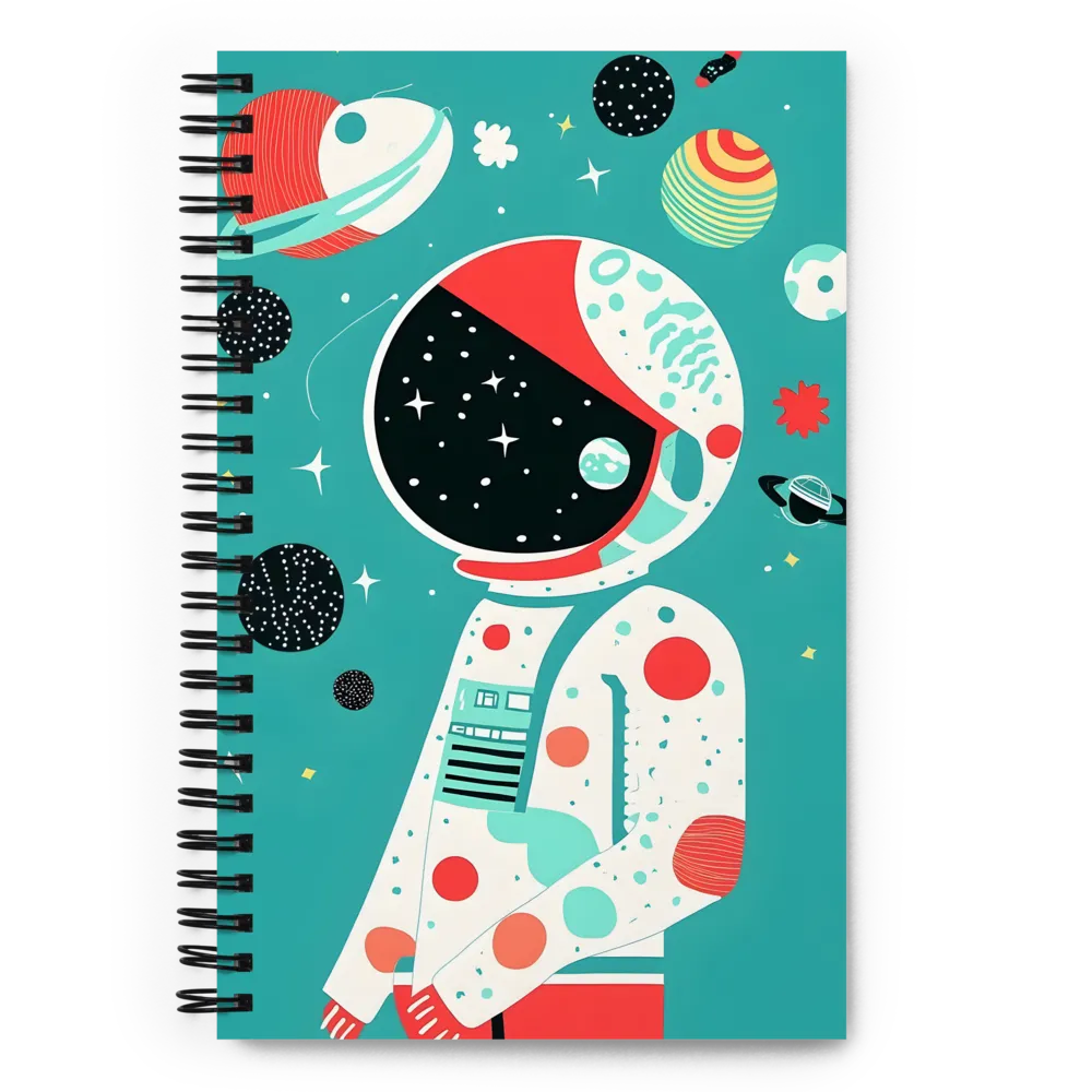 Cosmic Explorer: A Playful Journey Through Space | Spiral Notebook