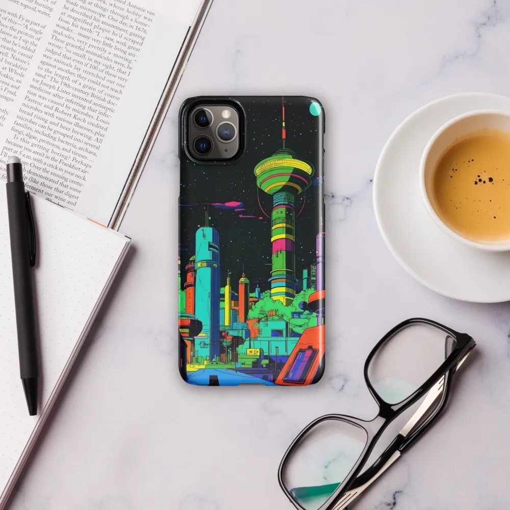 Neon Dreams: A Futuristic Cityscape | Phone Case |  11 Pro Max | Snap Case | Glossy