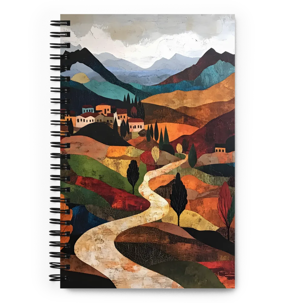 Harmony in Colorful Hills | Spiral Notebook