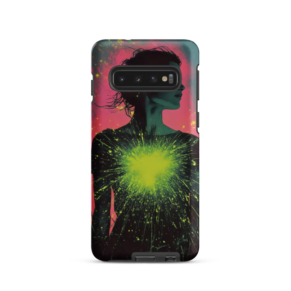 Cosmic Heart: A Surreal Portrait of Strength