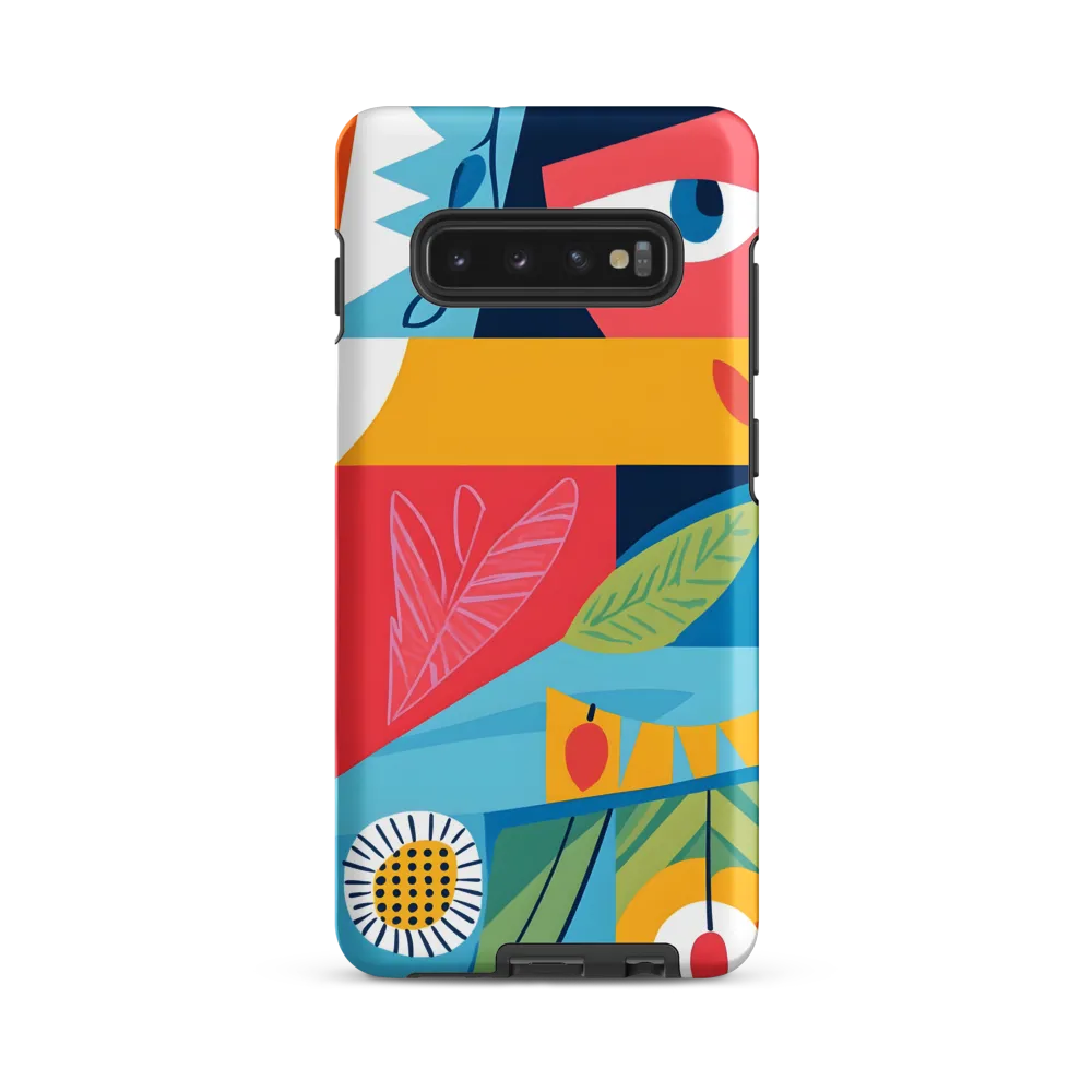 Vibrant Geometric Visage