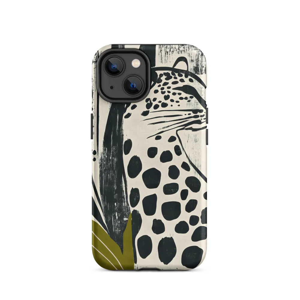 Leopard in Silhouette: A Modern Appeal | Phone Case |  14 | Tough Case | Matte