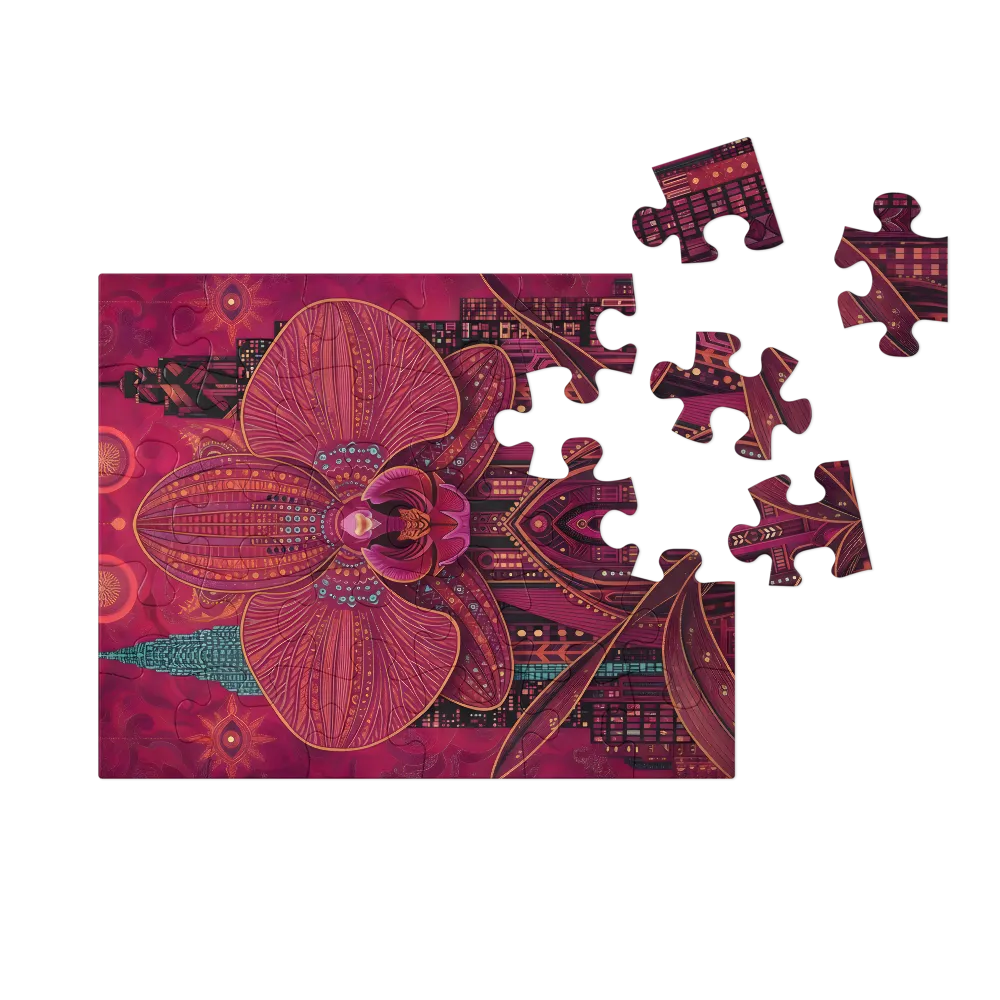 Orchid Cathedral 
 Jigsaw Puzzle in Tin Box