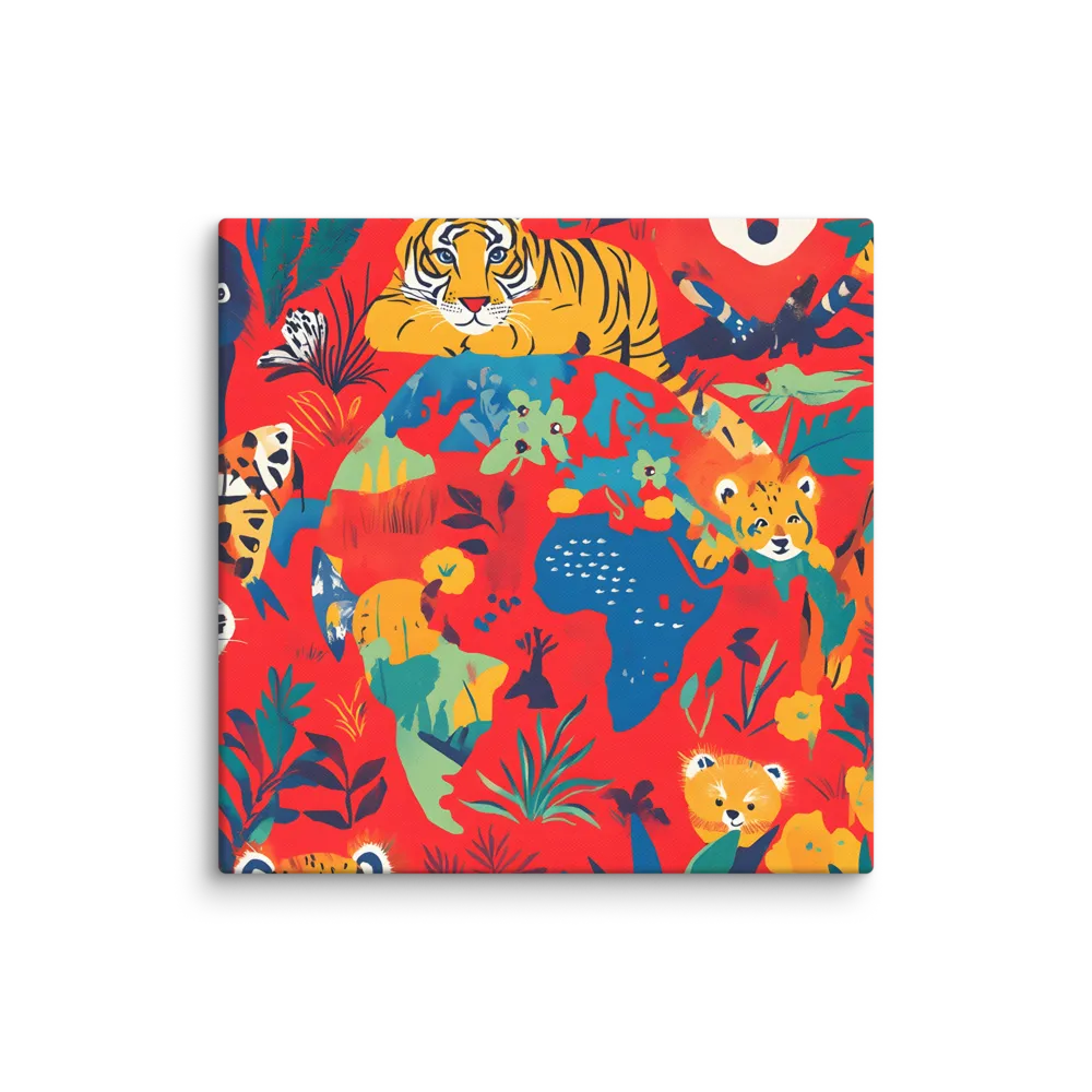 Wild Wonders of the Globe | Canvas | 32″×32″