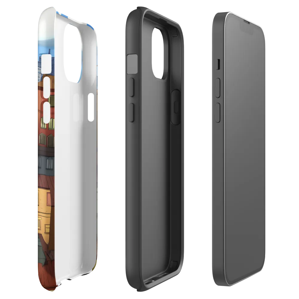 Urban Symphony: A Colorful Cityscape | Phone Case |  14 Plus | Tough Case | Matte