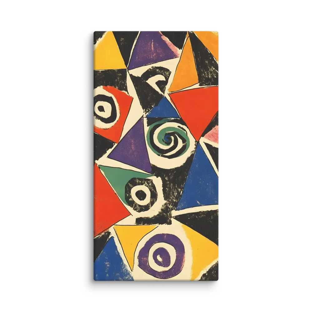 Dynamic Geometric Abstraction | Canvas | 24″×48″