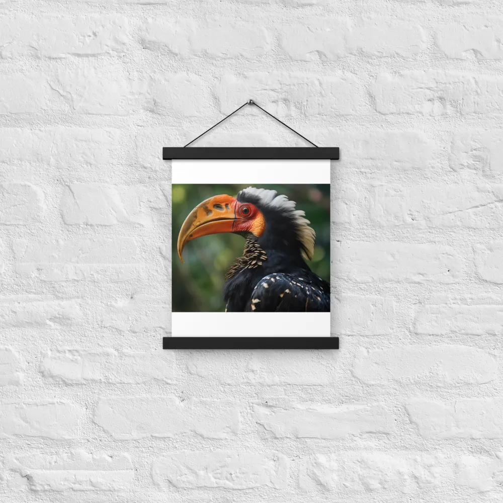 Majesty of the Hornbill | Poster With Black Wood Hanger | 11″×14″