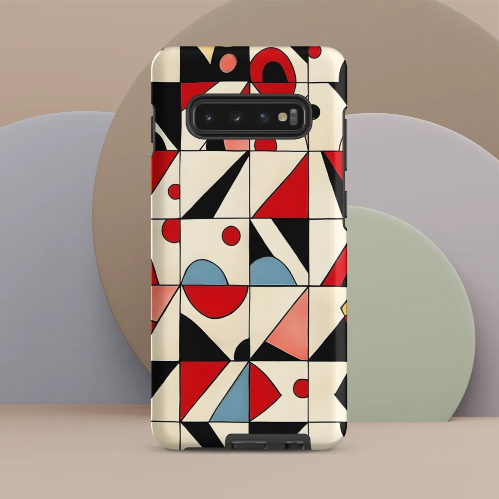 Dynamic Geometric Harmony | Phone Case |  S10 Plus | Tough Case | Matte