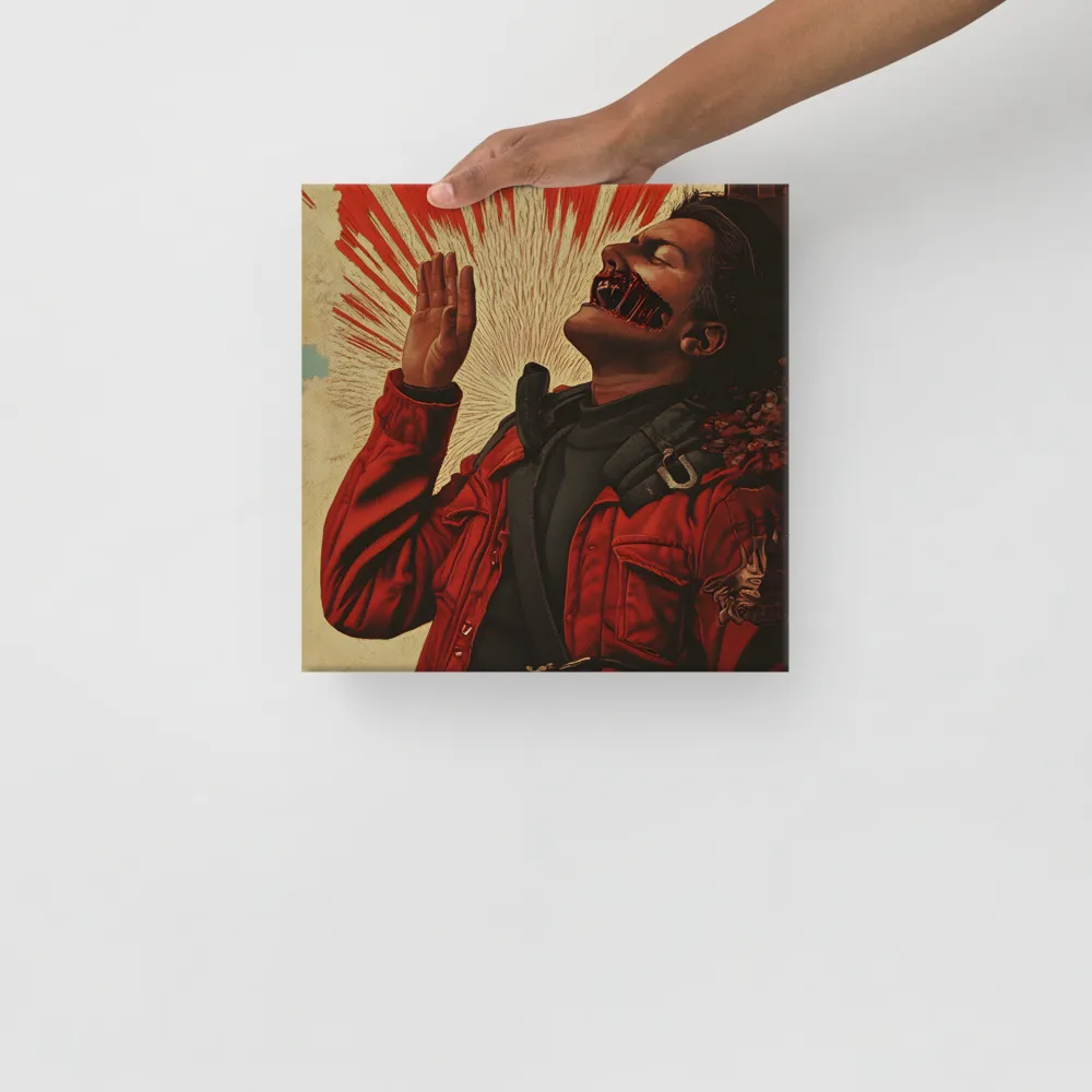 Defiant Echoes of Ruin | Canvas | 12″×12″