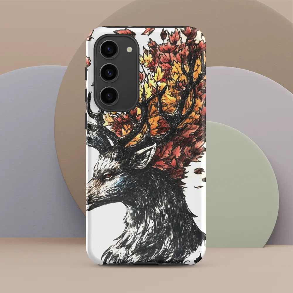 Stag of Autumn Leaves