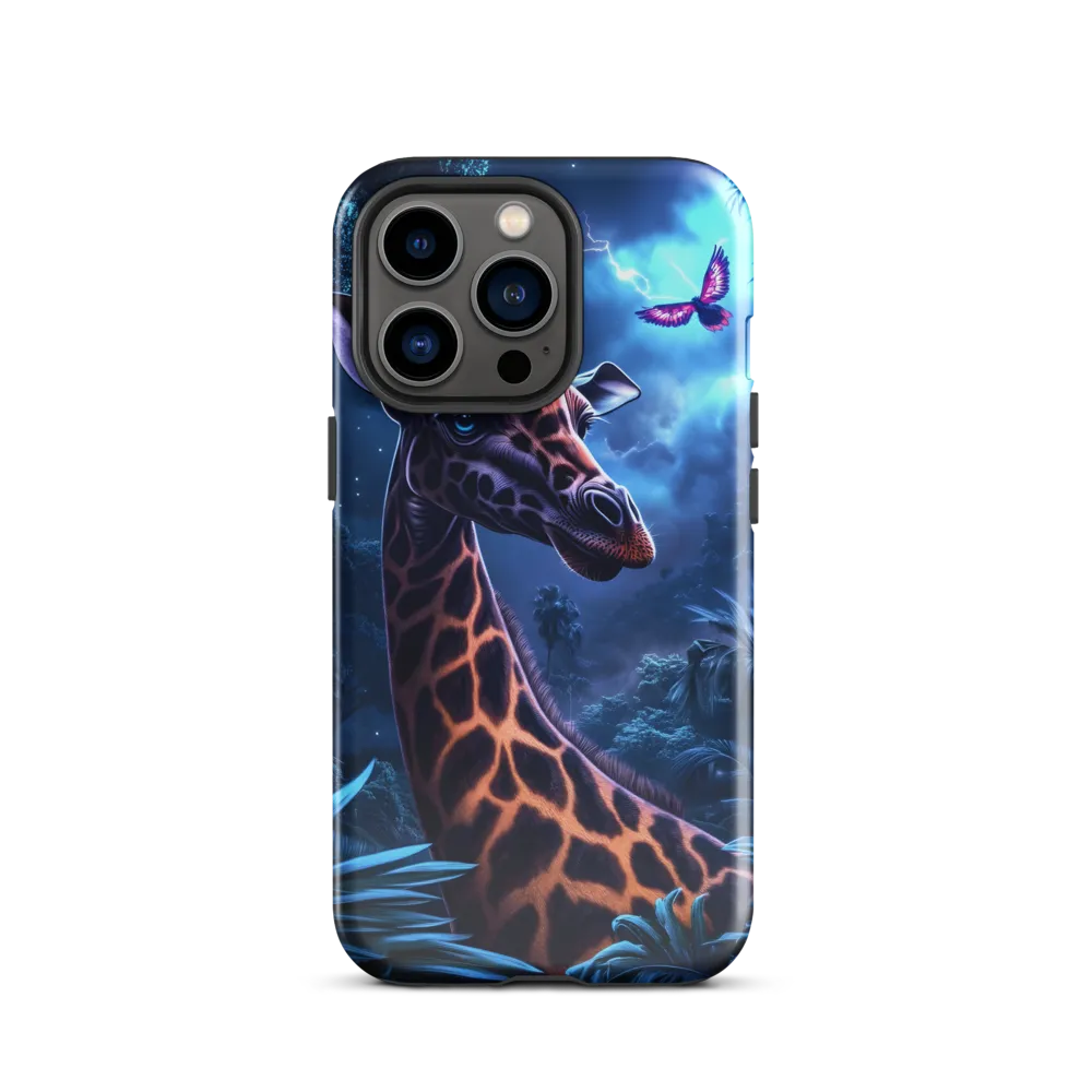 Mystical Giraffe in Twilight Jungle