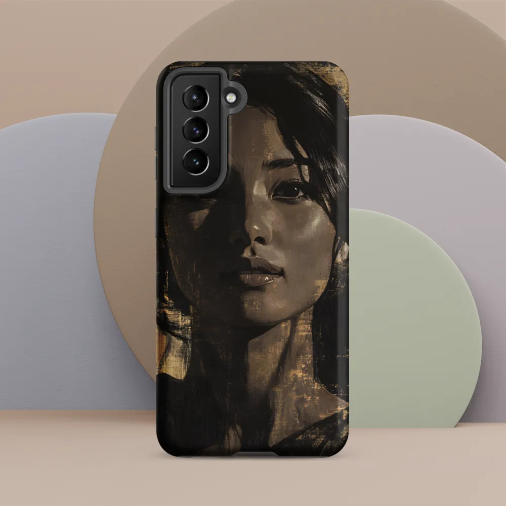 Golden Gaze: A Contemporary Portrait
