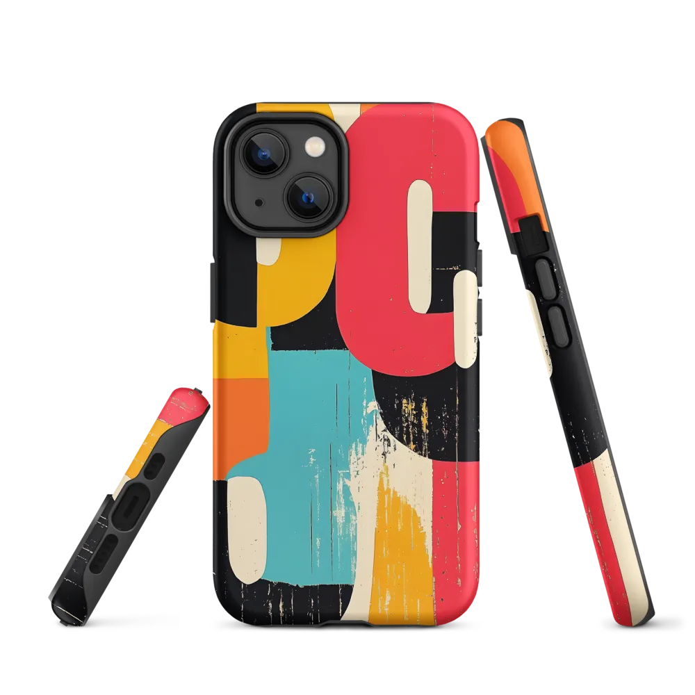 Colorful Curves: Numbers in Harmony | Phone Case |  14 | Tough Case | Matte