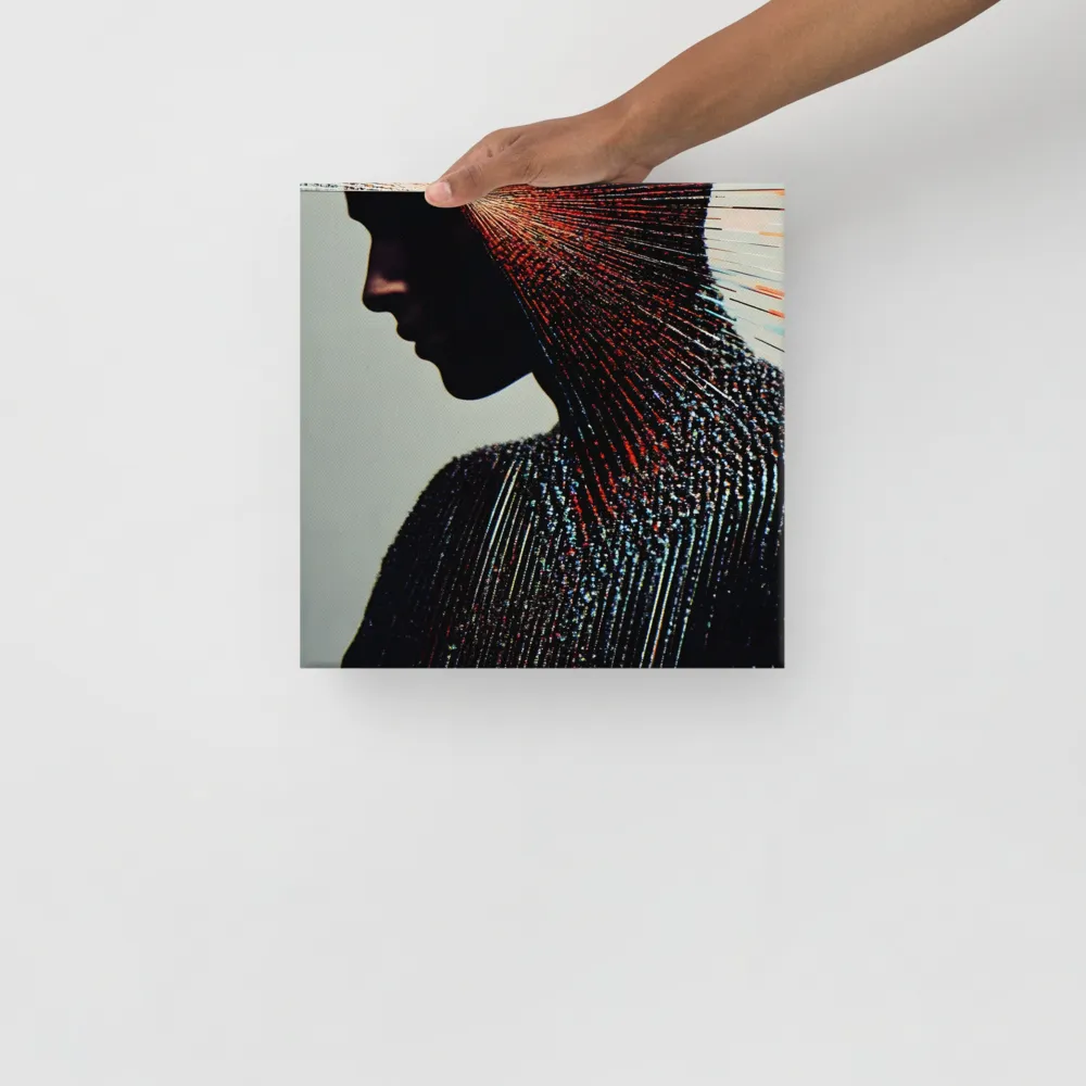 Radiant Reflection: An Abstract Journey of Thought | Canvas | 12″×12″