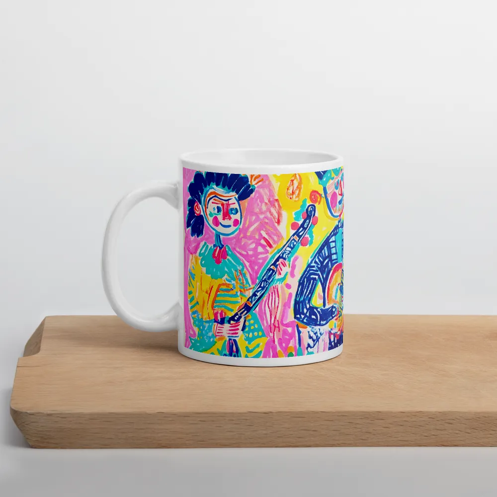 Joyful Duet: A Celebration of Music | Mug with White inside | 11 oz