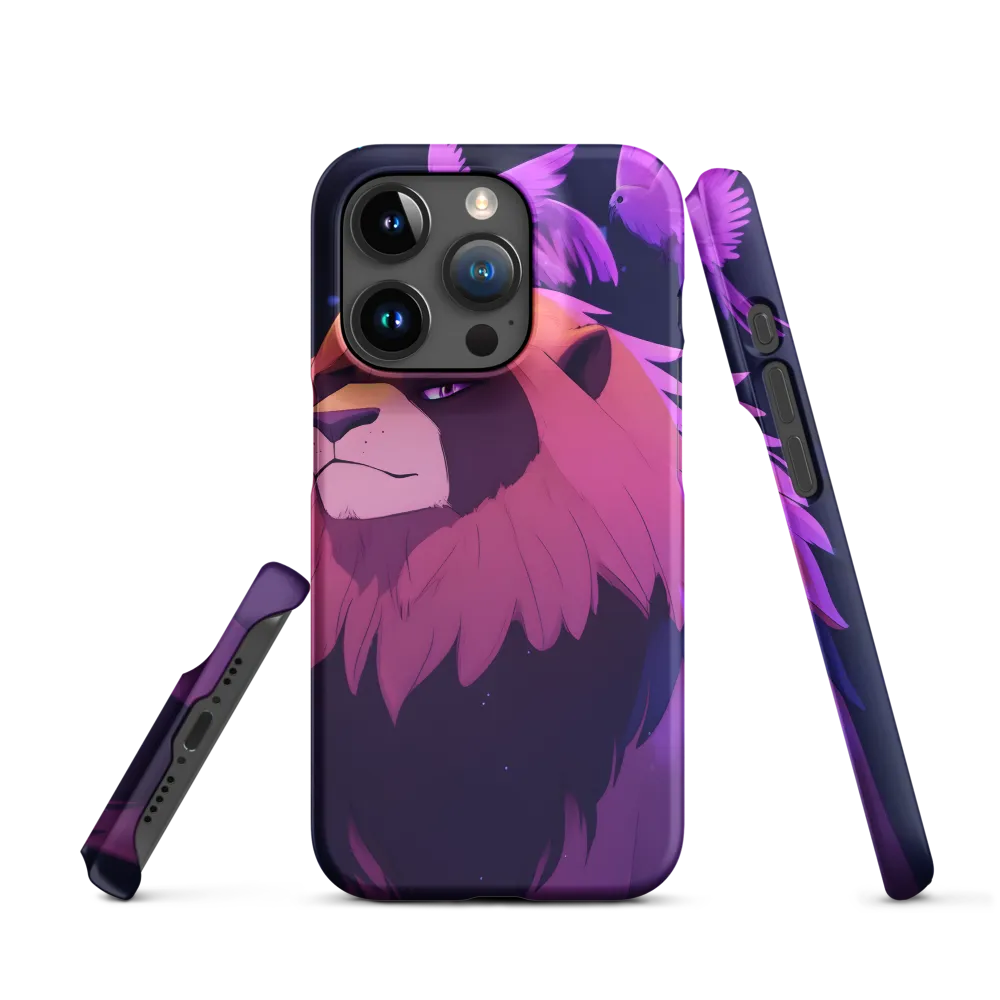 Regal Serenity: The Majestic Lion | Phone Case |  15 Pro | Snap Case | Matte