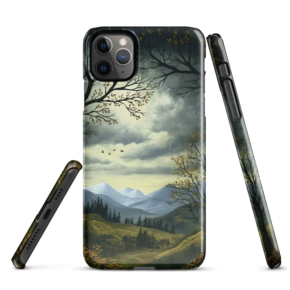 Nature's Embrace: A Tranquil Mountain Landscape | Phone Case |  11 Pro Max | Snap Case | Glossy