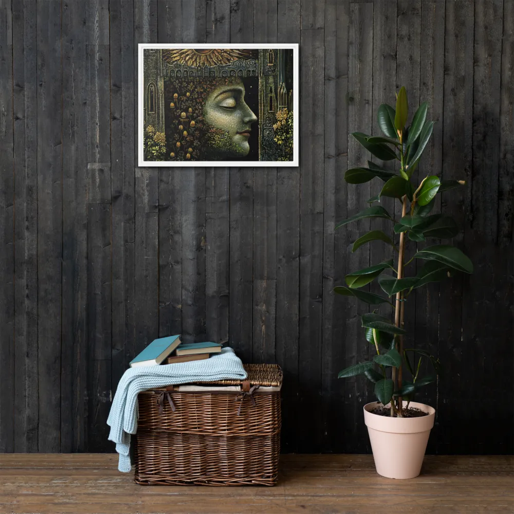 Nature’s Embrace: The Infinite Connection | Canvas with White Frame | 18″×24″