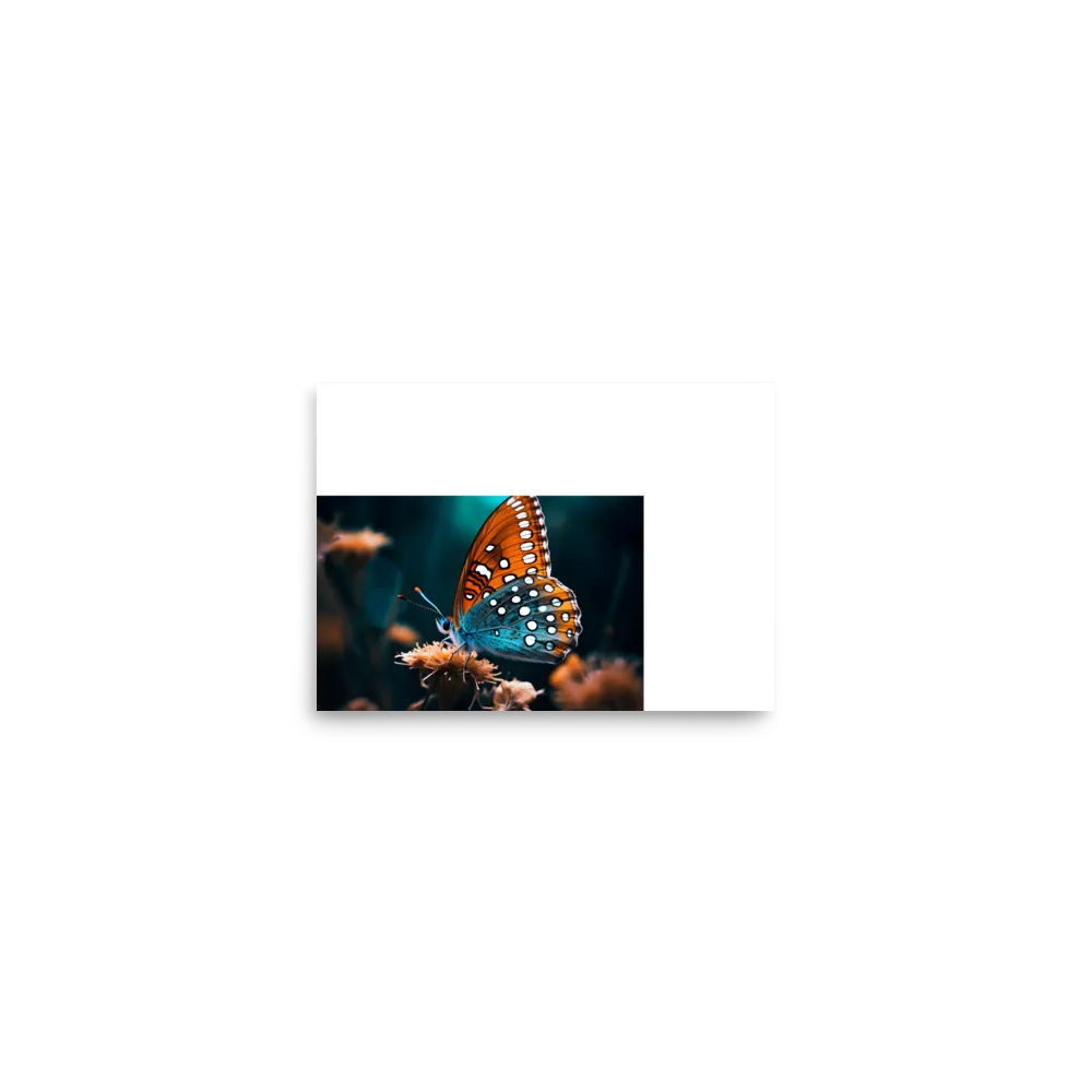 Whispers of Color: The Butterfly's Embrace | Poster | 5″×7″
