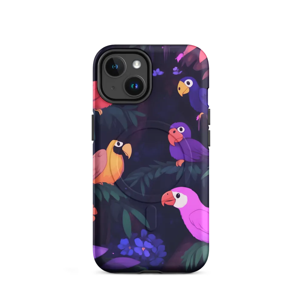 Tropical Parrot Playground | Phone Case |  14 | MagSafe® Tough Case | Matte