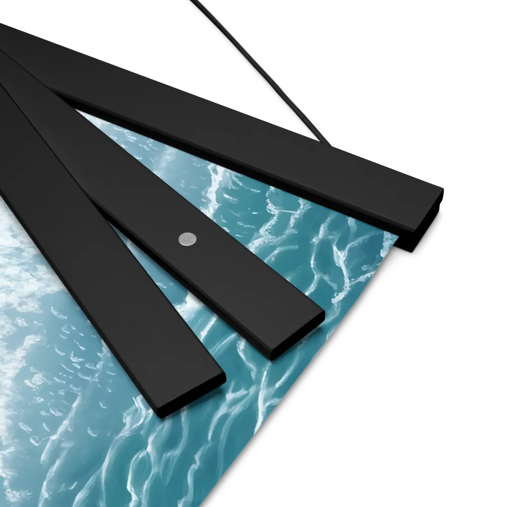 Serenity by the Shore | Poster With Black Wood Hanger | 16″×16″