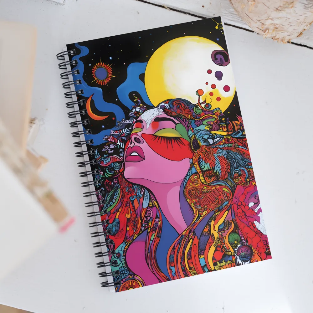 Euphoria in Cosmic Color | Spiral Notebook