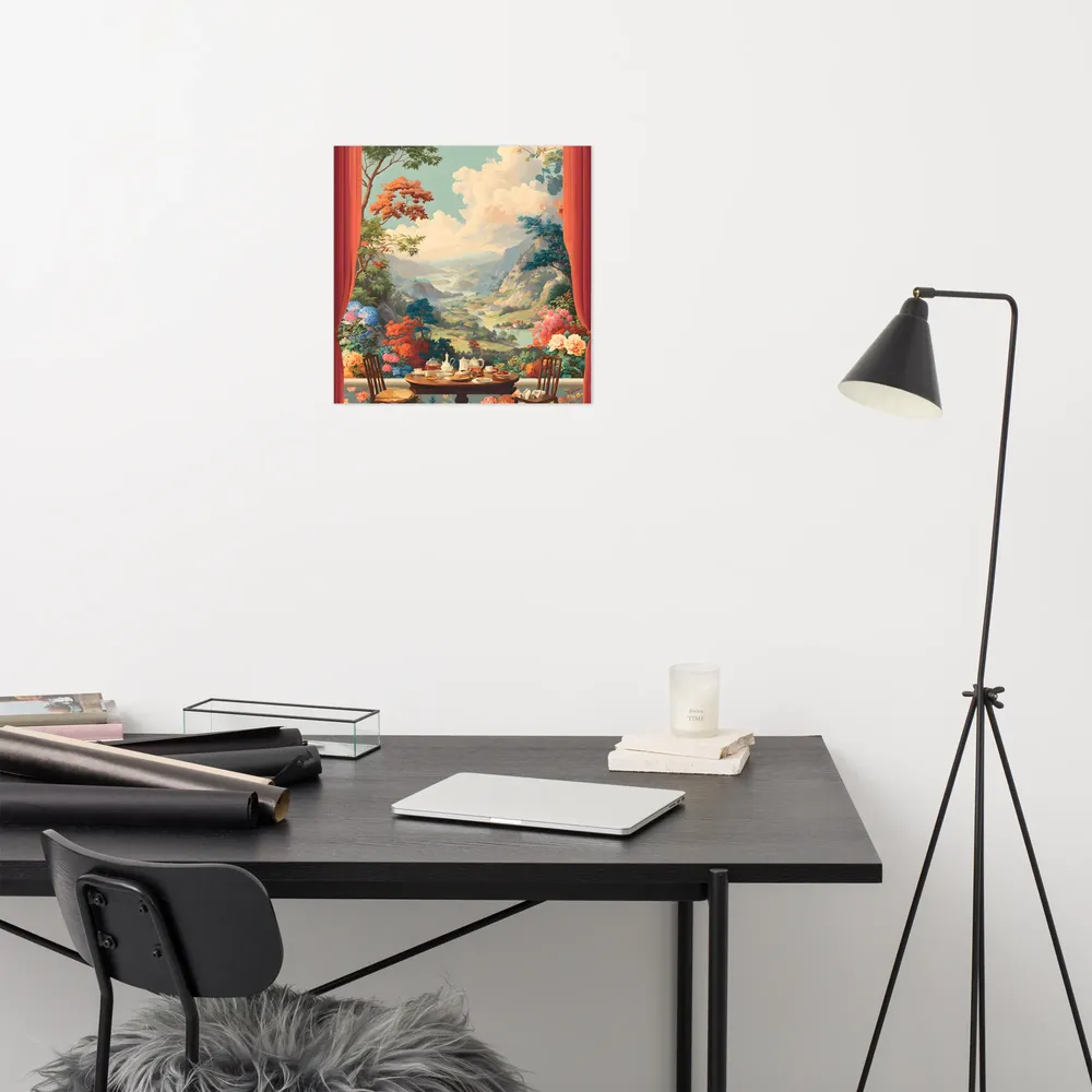 Tea-Time Overlook 
 Poster | 18″x 18″