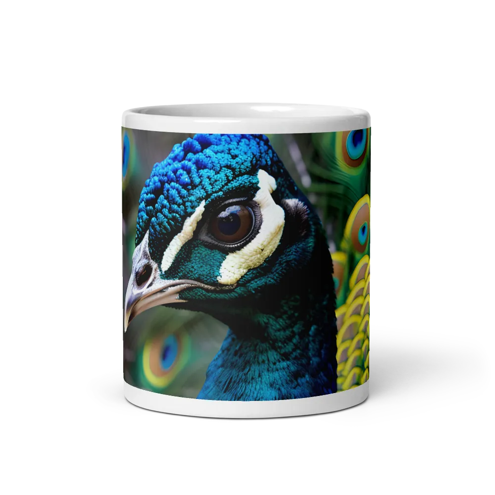 Regal Plumage: The Peacock's Splendor | Mugs | Multiple Sizes & Colors