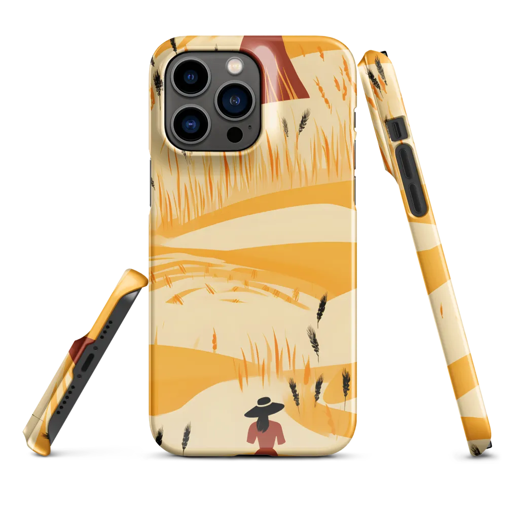 Embracing the Fields: A Floral Journey | Phone Case |  14 Pro Max | Snap Case | Glossy