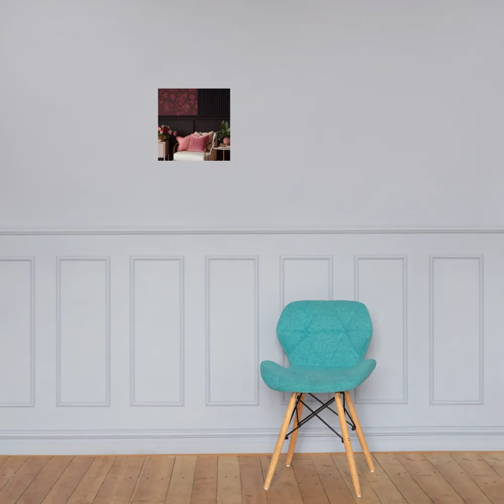 Elegance in Contrast: A Modern Interior Design | Poster | 12″×12″