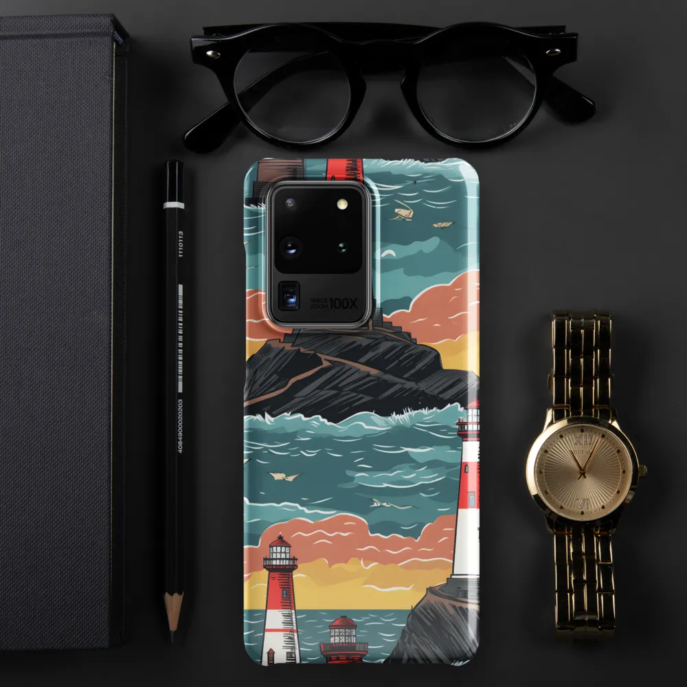 Lighthouses in a Whimsical Ocean