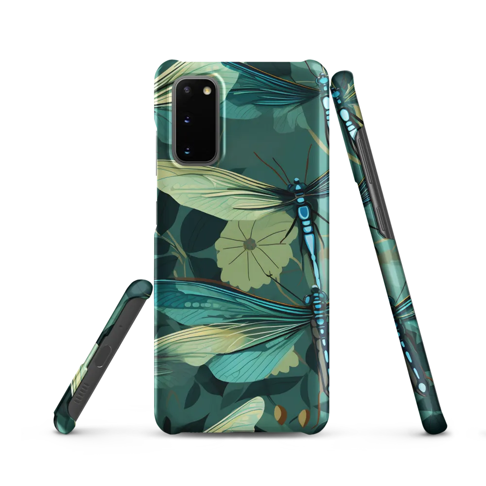 Whispers of Nature: Dragonflies in Harmony | Phone Case |  S20 | Snap Case | Matte