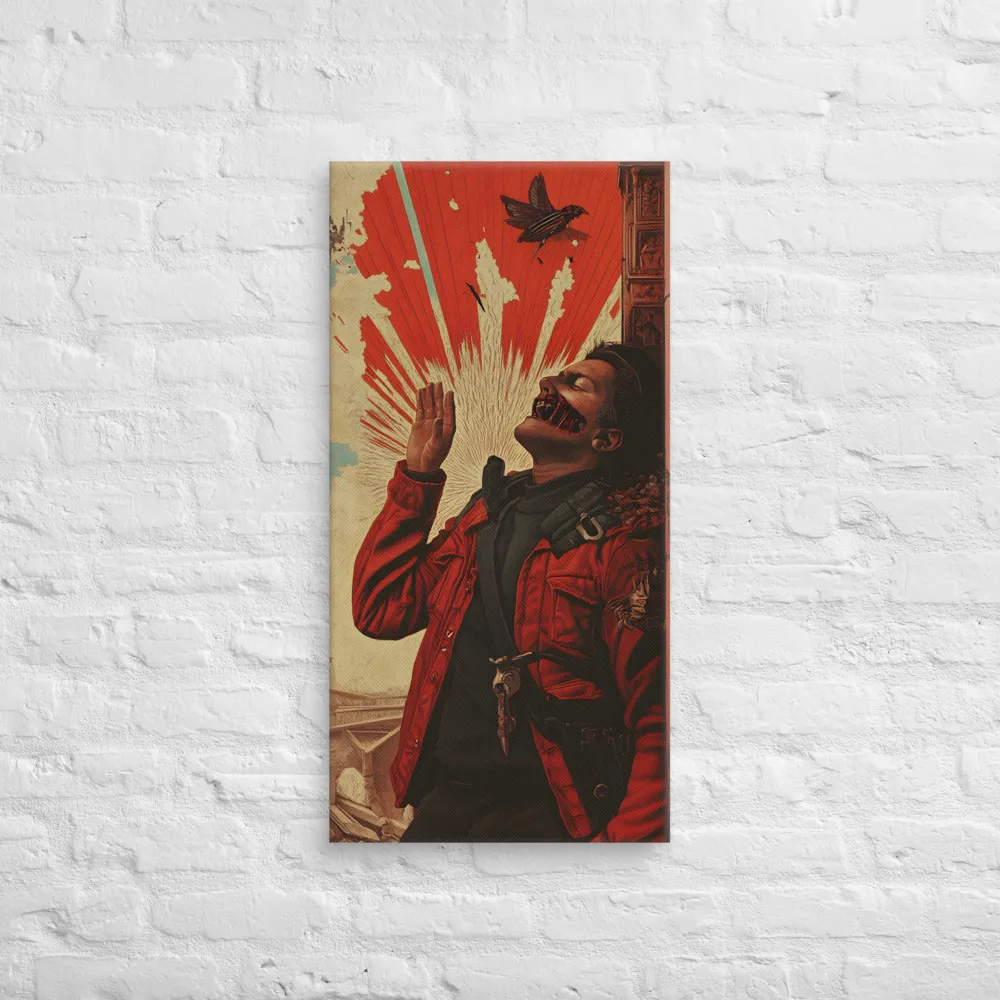 Defiant Echoes of Ruin | Canvas | 16″×32″