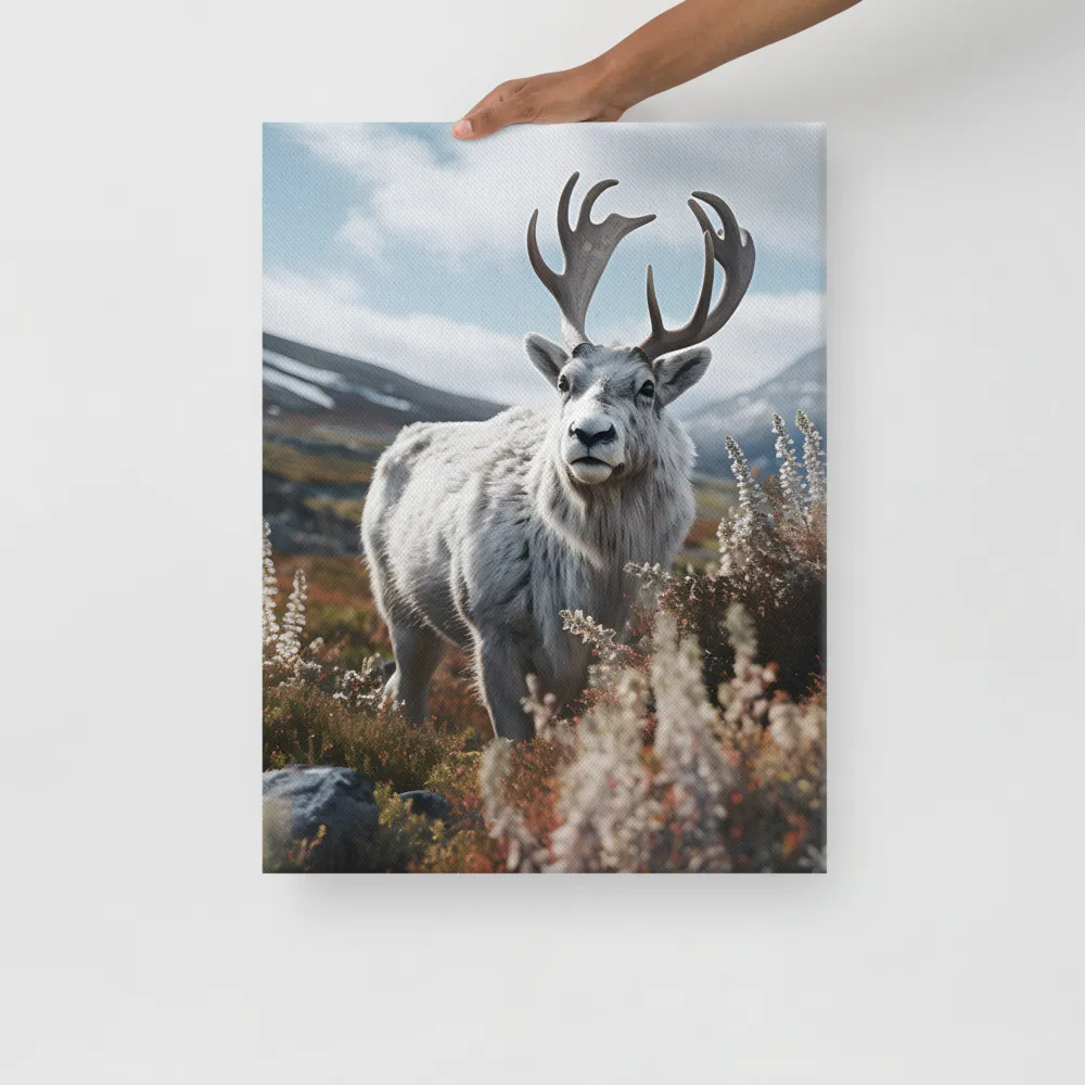 Majestic Harmony: The Reindeer in Nature | Canvas | 18″×24″