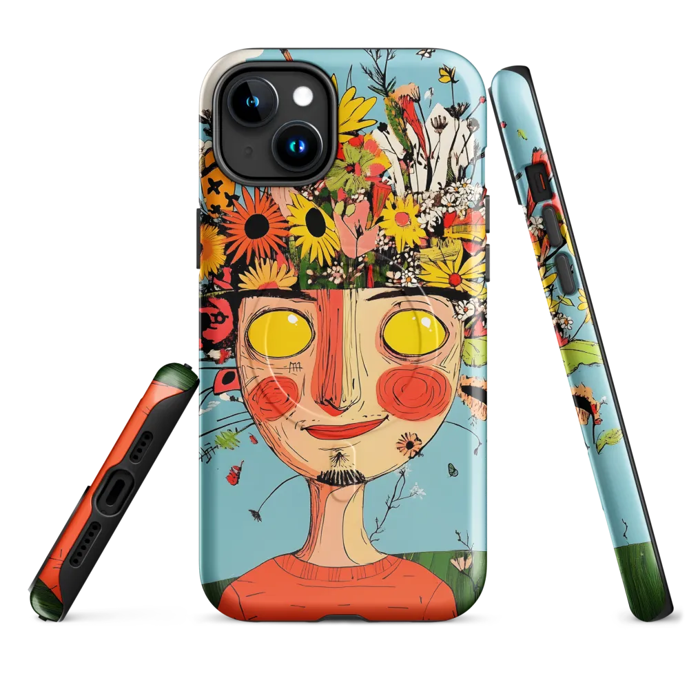 Whimsical Bloom | Phone Case |  15 Plus | MagSafe® Tough Case | Glossy